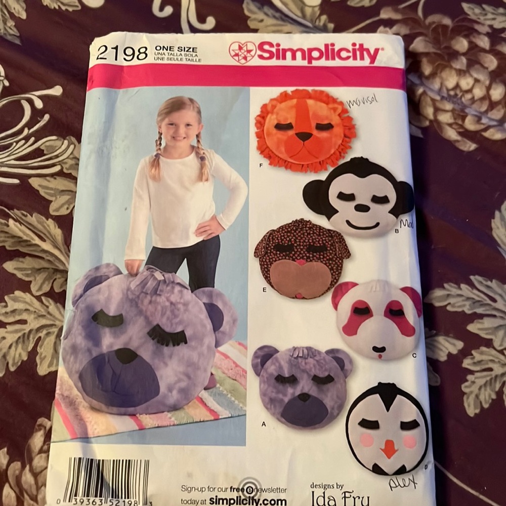 Vintage Simplicity pillow Pattern
